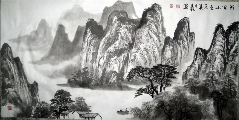 湖光山色