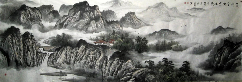 晨鹤作品