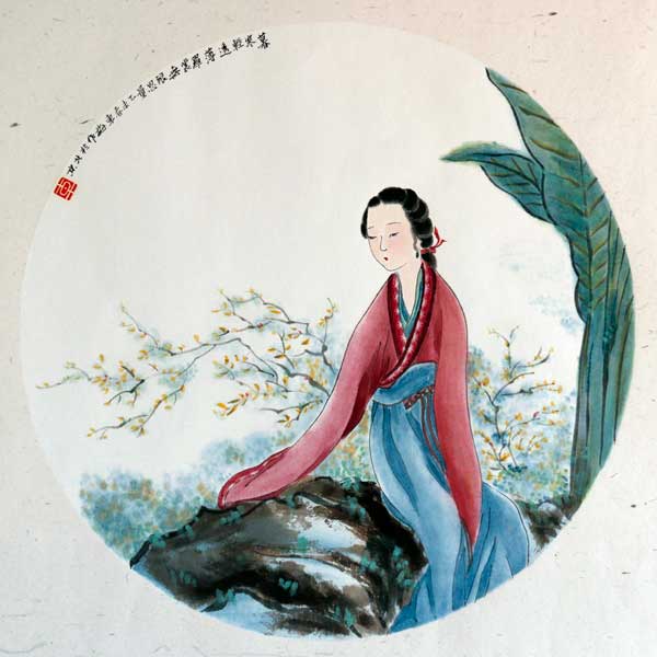《暮寒轻透薄羅裳》