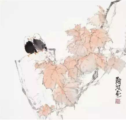 红叶白头
