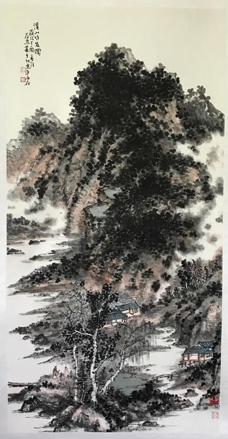 溪山访友图