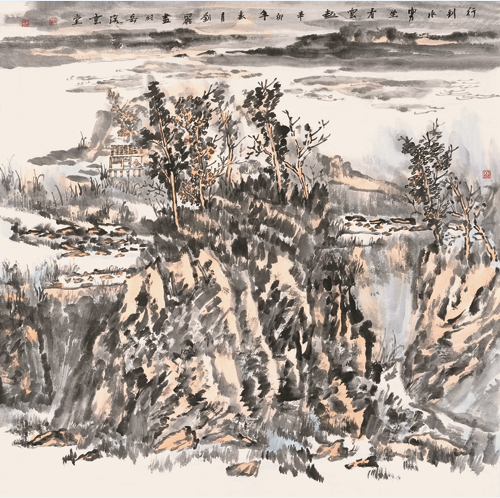 行到水穷坐看云起