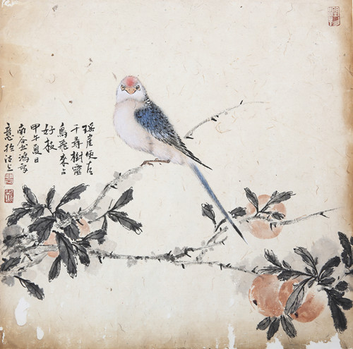 灵鸟占好枝